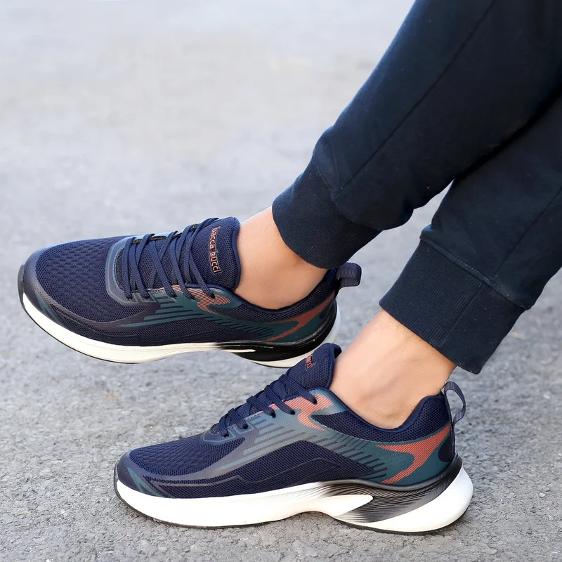 Bacca Bucci Blue Carbon High Abrasion Rubber Outsole Shoes for Men | Best Price UAE